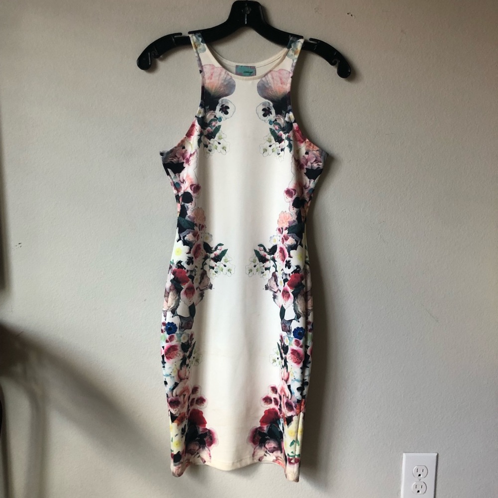 White Floral Dress